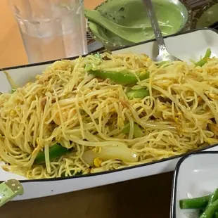 Sauteed Mai Fun in Singapore Style