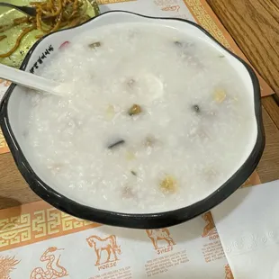 Thousand Year Egg with Lean Pork Congee