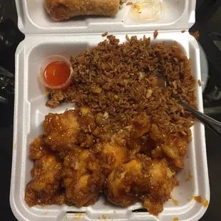 Orange Chicken meal