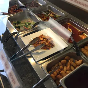 The buffet at 12pm on a Thursday