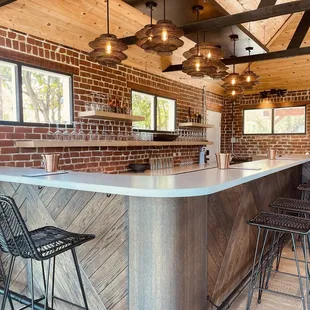 Interior tasting room bar