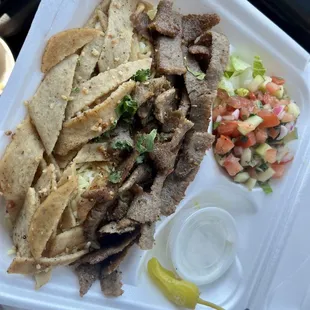 Sparta Plate with gyro and chicken gyro