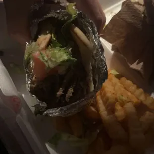 Gyro Burger with Fries