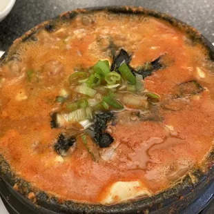 Seafood Tofu soup