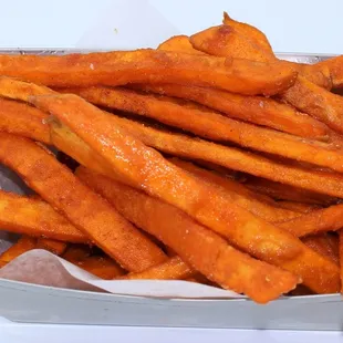 a box of sweet potato fries