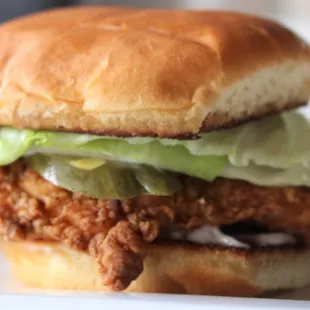 a fried chicken sandwich