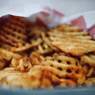 Waffle fries