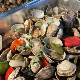 clams and peppers