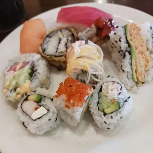 My first sushi plate