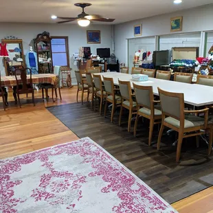 We can accommodate large knitting/crochet groups! Come Join Us for a Sit &amp; Stitch.