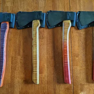 We do custom woodwork! Custom made throwing axe handles!