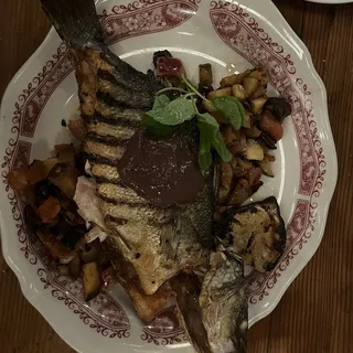 Grilled Whole Branzino