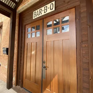  the entrance to the bar bq