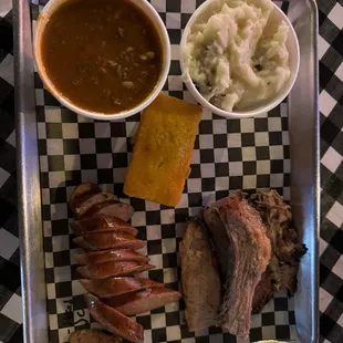 Two meat plate