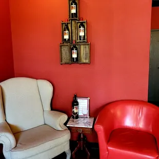 A place to sit with a friend and taste wine