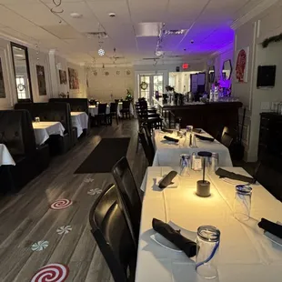 interior, sushi and sashimi