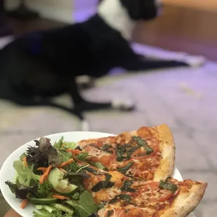 Margarita Pizza &amp; Garden Salad