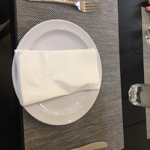 a place setting for a meal