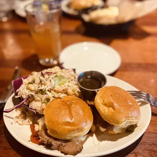 a plate of food on a table