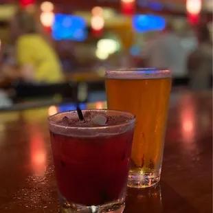 two different types of beverages