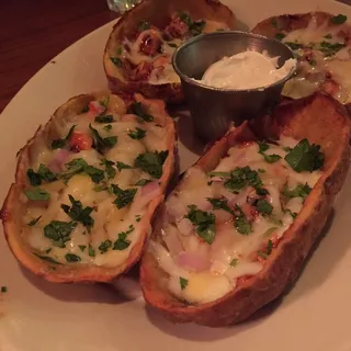BBQ Chicken Potato Skins
