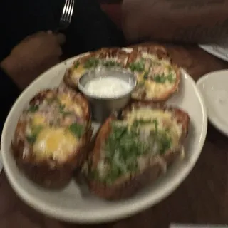 BBQ Chicken Potato Skins