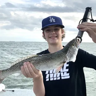 Jack with his personal best Trout! Well done Jack!