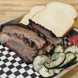 1/2 lb Fatty Brisket (much fattier underneath)