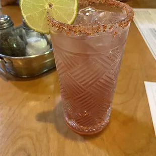 Pomegranate Margarita $10. It's just weak juice, avoid