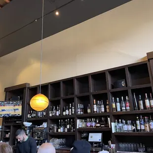 Interior of Wood Tavern in Oakland.