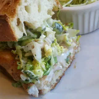 Pan Fried Rock Cod Sandwich
