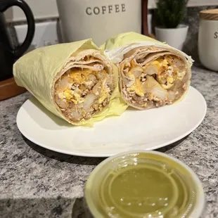 Breakfast burrito  (No meat)