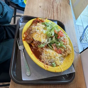 3 chicken enchilada plate. Delicious!!!