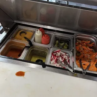 Salsa bar!