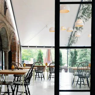 Covered outdoor terrace