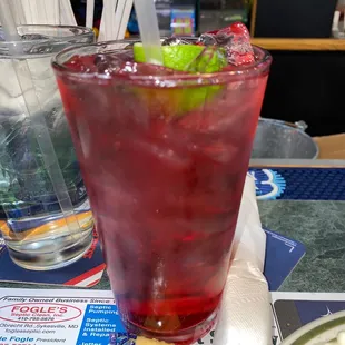 Vodka cranberry....water glass style