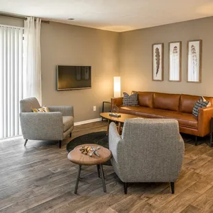 Model home living room space