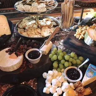 Cheese and charcuterie table for large parties!