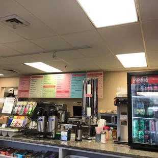 Menu counter. Very clean