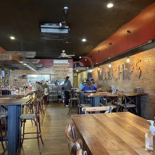the interior of a restaurant