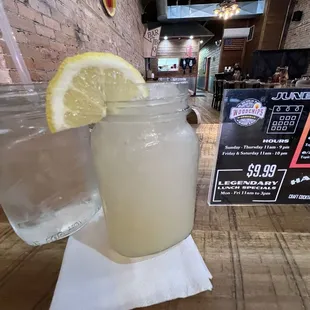 Lemonade ginger mocktails