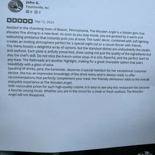 Posted a review but it doesn't show up on the mobile app