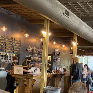 The bar side