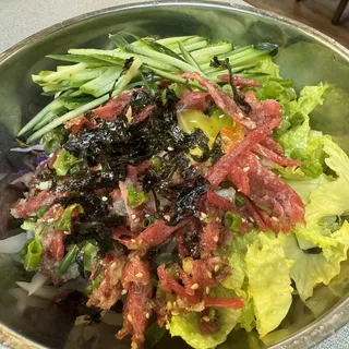 Beef Sashimi with Rice