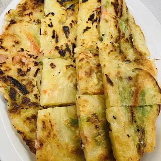 Seafood and Green Onion Pancake