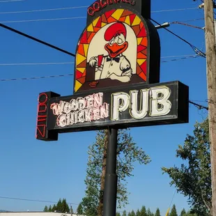 a sign for a restaurant