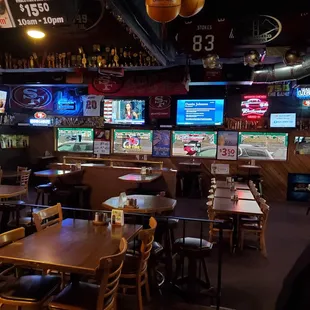 people sitting at tables in a restaurant