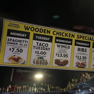 Current special prices 2023