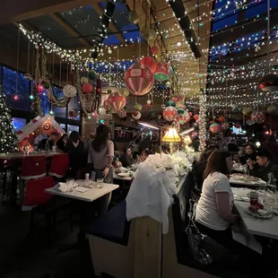 people sitting at tables