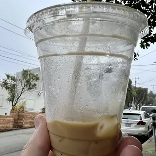 iced vanilla oat latte